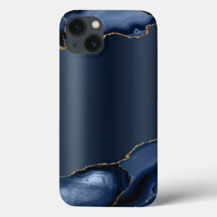 Navy blue abstract Hoesje-Mate iPhone Case