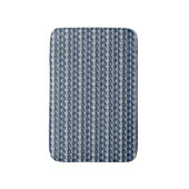Navy Blue Abstract Pattern Badmat (Voorkant Verticaal)