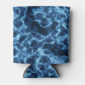 Navy Blue Abstract Pattern Blikjeskoeler (Voorkant)