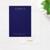 Navy Blue Ajoutez votre logo Carte d'affichage d'o (Bureau)