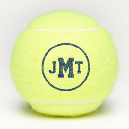 Navy Blue All-American Monogram Tennis Balls Tennisballen
