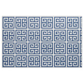 Navy Blue Alternating Square Greek Key Pattern Stof (Yard (91,4 cm))