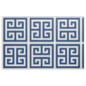 Navy Blue Alternating Square Greek Key Pattern Stof (Fat Quarter)