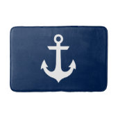 Navy Blue Anchor Badmat (Voorkant)