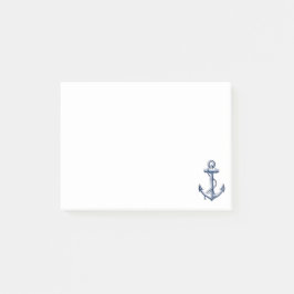 Navy Blue Anchor Post-it® Notes