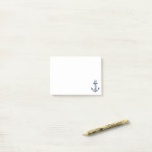 Navy Blue Anchor Post-it® Notes (Op bureau)