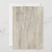 Navy Blue Anchor Rustic Nautical Vrijgezellenfeest Kaart (Achterkant)