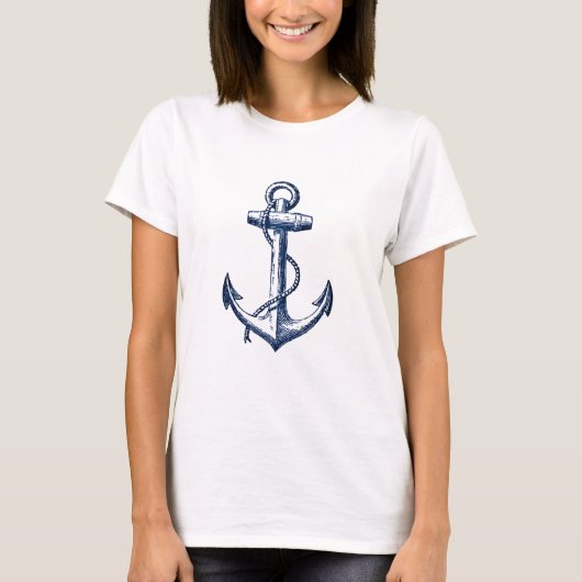 Navy Blue Anchor T-shirt (Voorkant)