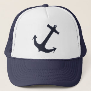 Navy Blue Anchor Trucker Hat Pet