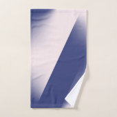 Navy Blue and Pink Diagonal Color Block ombre (Serviette à main)