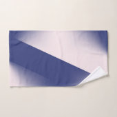 Navy Blue and Pink Diagonal Color Block ombre (Serviette à main)