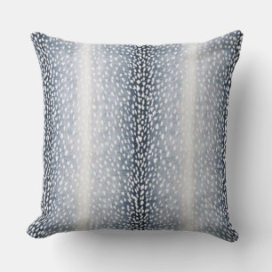 Navy Blue Antelope Accent Pillow Kussen