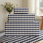 Navy Blue Argyle Wrapping Paper Cadeaupapier