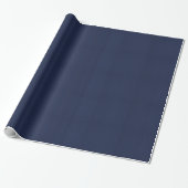 Navy Blue Automotive Carbon Fiber Weave Print Cadeaupapier (Uitgerold)