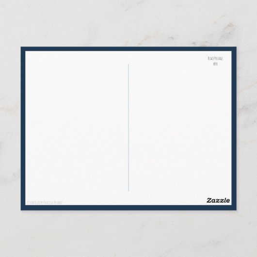 Navy Blue Baby Dragon Dank u Baby shower Briefkaart (Achterkant)