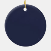 Navy Blue Baptism Ornament (Achterkant)