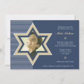 Navy Blue - Bar Mitzvah Invitation (Devant)