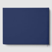 Navy Blue Bar Mitzvah Livre d'or (Verso)