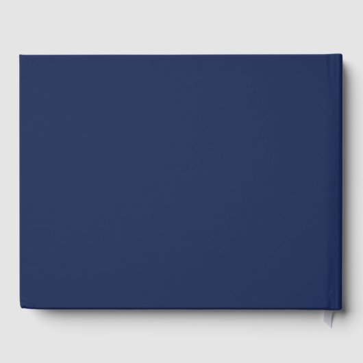 Navy Blue Bar Mitzvah Livre d'or (Verso)