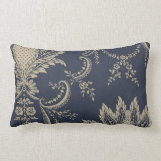Navy blue Baroque Franse anananasstof Kussen