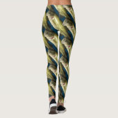 Navy Blue Bass Fish Womens Leggings (Achterkant)