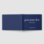 Navy Blue Bat Mitswa Guestbook Gastenboek (Volledig)