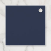 Navy Blue Bedankjes Labels (Achterkant)