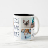 Navy Blue | Best DadEver Custom Photo Mug (Devant droit)