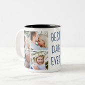 Navy Blue | Best DadEver Custom Photo Mug (Devant gauche)