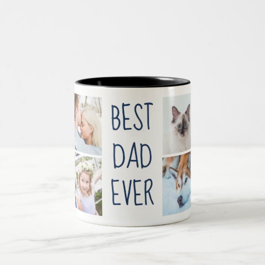 Navy Blue | Best DadEver Custom Photo Mug (Centre)