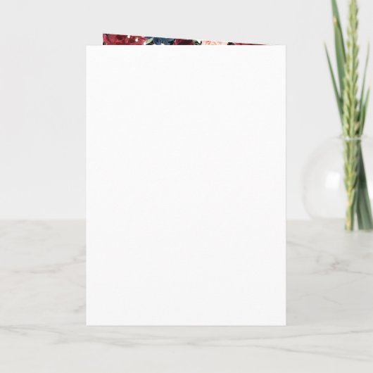 Navy Blue Blush Pink Rose Boho All in one Weddensc (Achterkant)