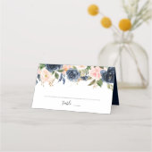 Navy Blue Blush Pink Rose Boho Wedding (Voorkant)