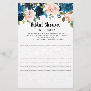Navy Blue Blush Vrijgezellenfeest die ik word