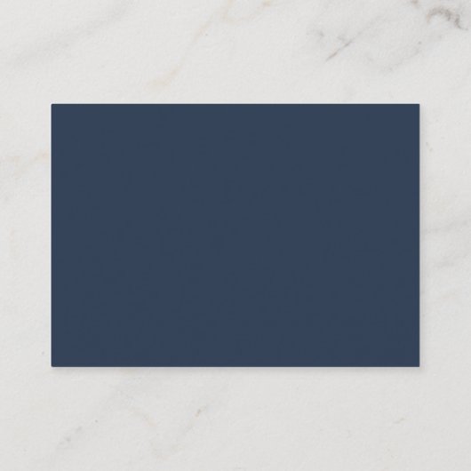 Navy Blue Blush Wedding Hotel Accommodatie Cards Informatiekaartje (Achterkant)