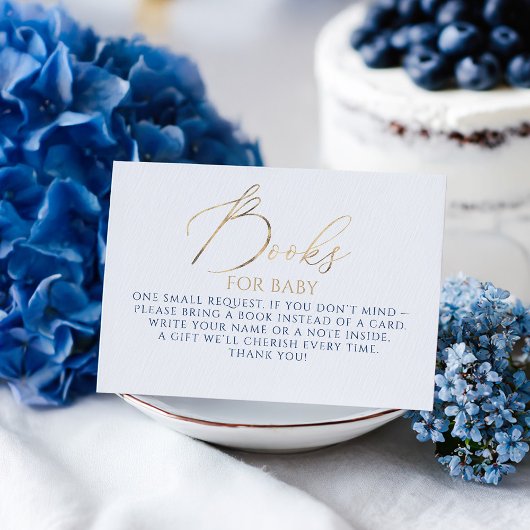 Navy Blue Books For Baby Request Informatiekaartje