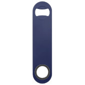 Navy Blue Bottle Opener Custom Text Bar Key Gift (Dos)