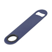 Navy Blue Bottle Opener Custom Text Bar Key Gift (Dos Angle)