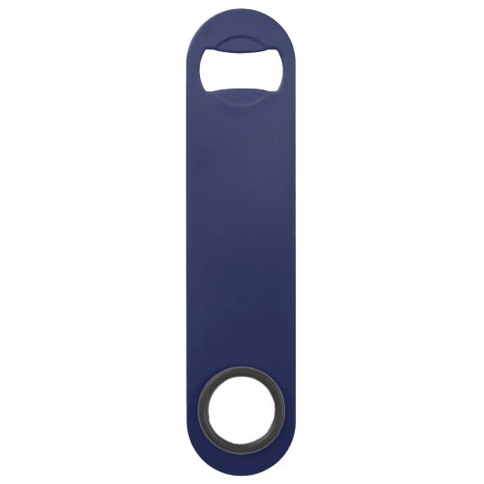 Navy Blue Bottle Opener Custom Text Bar Key Gift (Devant)