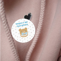 Navy Blue Boy stemmen Baby Bet onthullen Party Sti