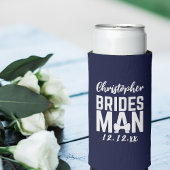 Navy Blue Bridesman Bruiloft Koelbox