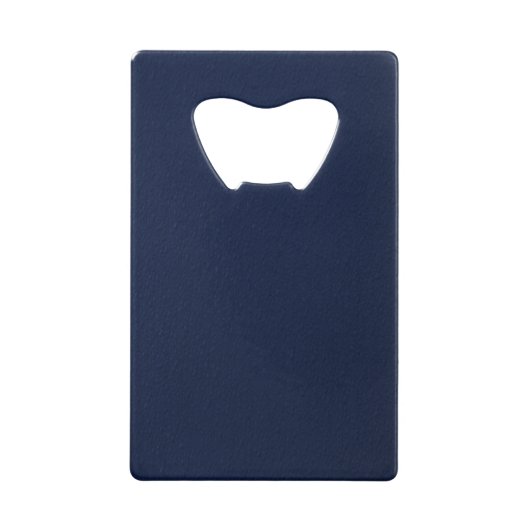 Navy Blue Bumpy Pattern Kredietkaart Flessenopener (Voorkant)