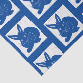 Navy Blue Bunnies Tissuepapier (Detail)
