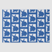 Navy Blue Bunnies Tissuepapier (Voorkant)