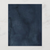 Navy Blue Burgundy Time Capsule Floral Shower Game (Achterkant)