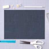 Navy Blue Burlap Texture Tissuepapier (Craft)