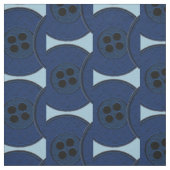 Navy Blue Buttonnen Stof (Swatch)