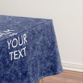 Navy Blue Camo houdt kalm en Jouw tekst Tafelkleed (Voorbeeld)