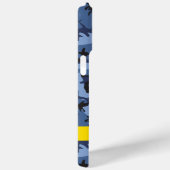 Navy Blue Camouflage Jouw naam personaliseren Case-Mate iPhone Case (Achterkant / Rechts)