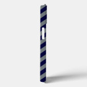 Navy Blue, Charcoal Large Chevron ZigZag Pattern Case-Mate iPhone Case (Achterkant / Rechts)