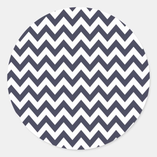 Navy Blue Chevron Stickers (Voorkant)